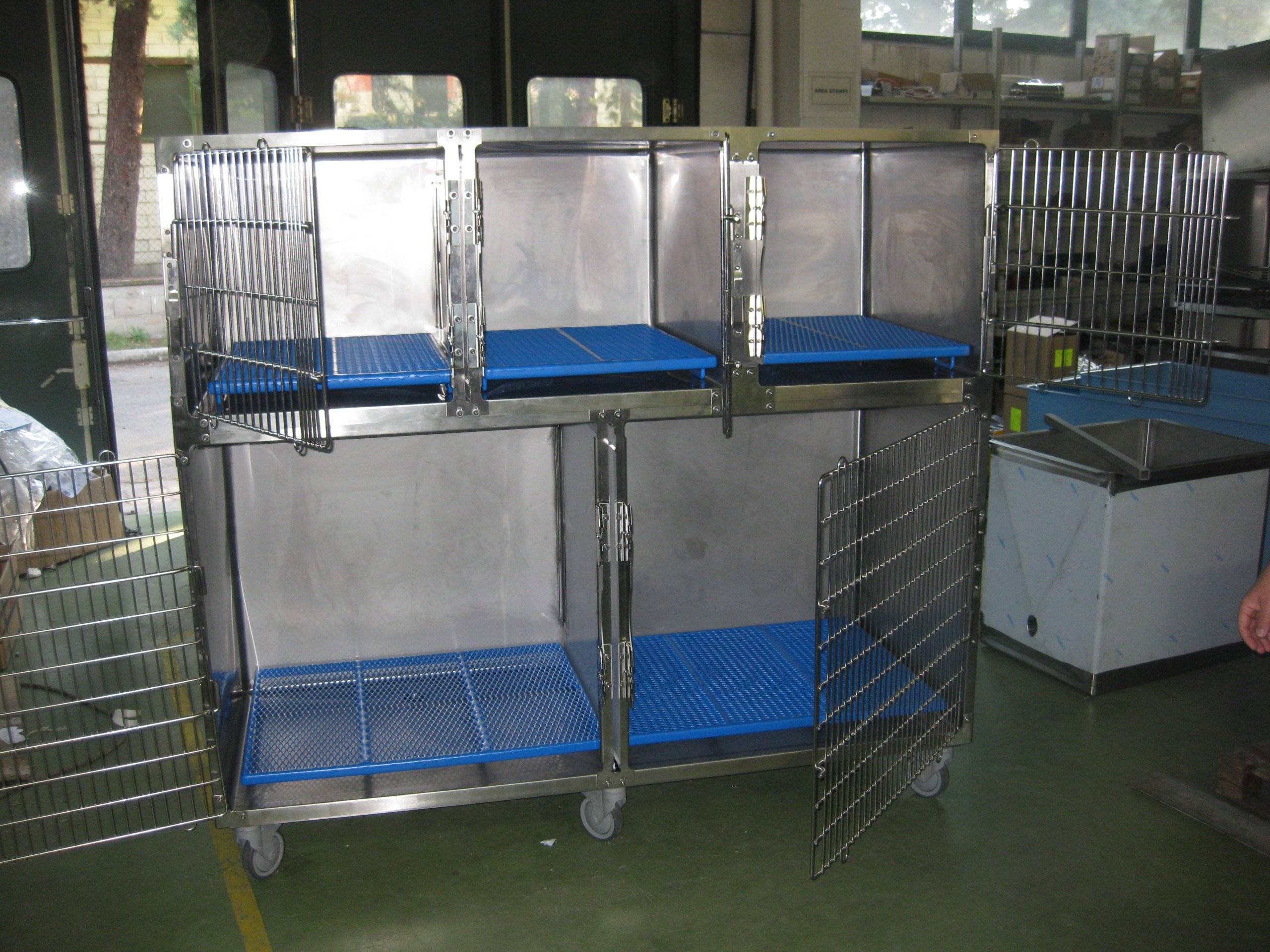 Gabbia veterinaria a 5 posti