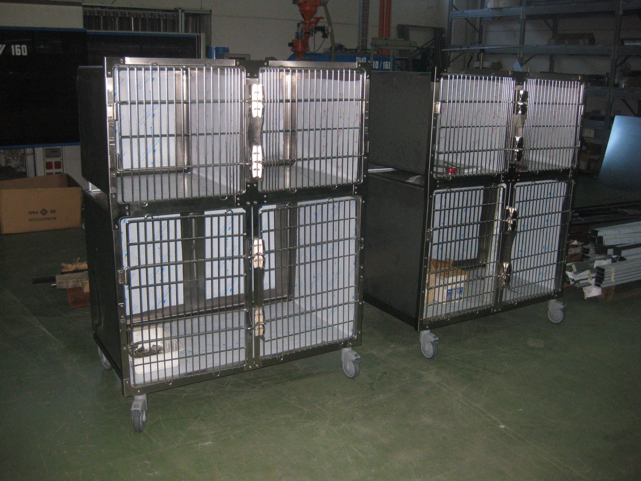 Gabbia veterinaria a 4 posti